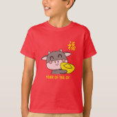 福 neues chinesisches Jahr 2021 T-Shirt (Vorderseite)