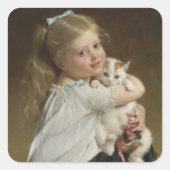 私の親友 QUADRATISCHER AUFKLEBER (Vorderseite)