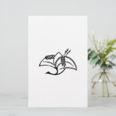 稲鶴 BRIEFPAPIER (Stehend Vorderseite)