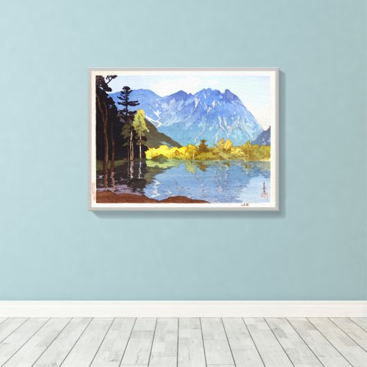 穂 高 岳, Hotaka, Hiroshi Yoshida, Woodcut Leinwanddruck (Insitu (Holzboden))