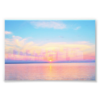 空、海、または近代都市の風景 フォトプリント FOTODRUCK