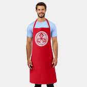 竹の丸に三羽雀 エプロン SCHÜRZE (Getragen)