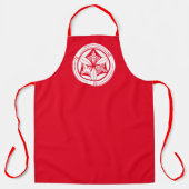 竹の丸に三羽雀 エプロン SCHÜRZE (Vorderseite)