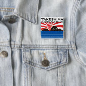 竹島旭日旗缶バッジ BUTTON (Beispiel)