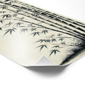 竹林 水墨画 - bamboo fotodruck (Ecke)