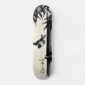竹 に 雀, 歌 川 重 Bamboo & Sparrow, Hiroshige, Sumi-e Skateboard (Vorderseite)