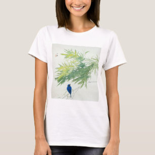 竹 に 青 鳥, 栖 Bamboo und Blue bird, Seihō, japanische T-Shirt