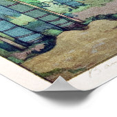 竹 林, Bambushain, Hiroshi Yoshida, Holzschnitt Poster (Ecke)