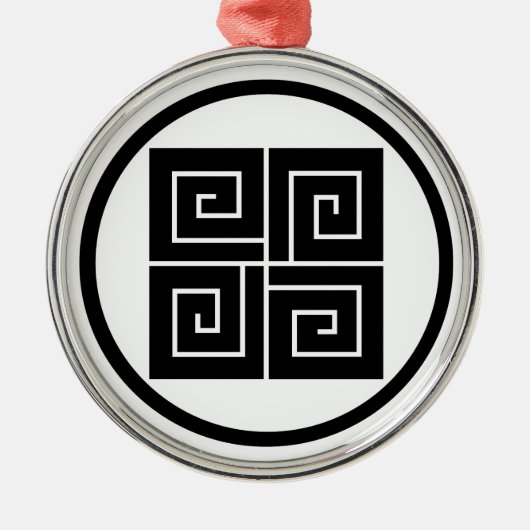 糸 輪 に 四 稲 妻 つ ORNAMENT AUS METALL (Vorne)