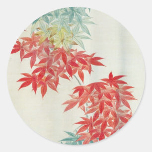 紅葉, 其一 japanischer Ahornbaum, Kiitsu Runder Aufkleber