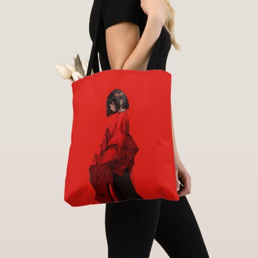 紅 リバーシブル・トートバッグ | 東京娘 GenerativeAI Bag Tasche (Von Nahem)