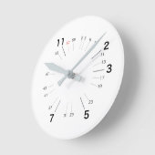 素数しか必要としない人のための壁時計 RUNDE WANDUHR (Winkel)