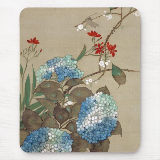 紫 陽 花, 抱 一 Hydrangea, Hōitsu Mousepad (Vorne)