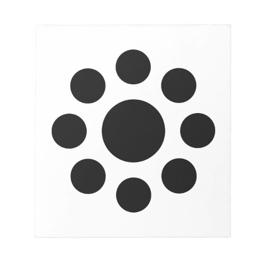 細 川 九 曜 NOTIZBLOCK (Vorderseite)