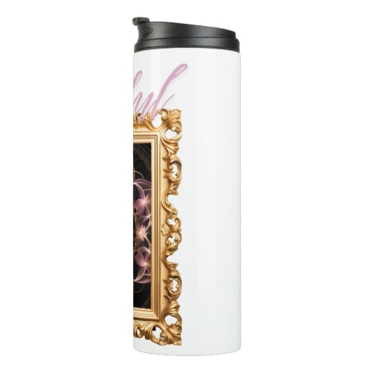 美しい光の華サーマルタンブラー THERMOSBECHER (Nach rechts gedreht)