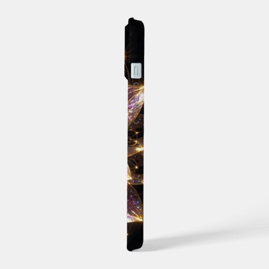 美しい光の華 iPhone 15 HÜLLE (Linke Seite)