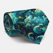 美しい和風の雲浮世絵 KRAWATTE (Gerollt)