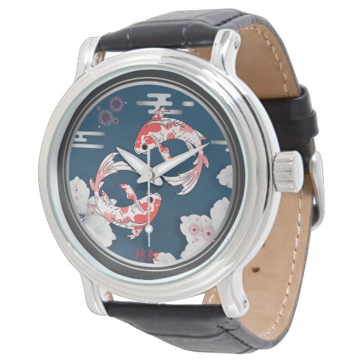 美しい錦鯉の和風♡ ARMBANDUHR (Schrägansicht)