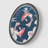 美しい錦鯉の和風♡ GROßE WANDUHR (Winkel)