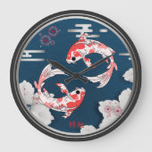 美しい錦鯉の和風♡ GROßE WANDUHR (Vorderseite)