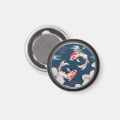 美しい錦鯉の和風♡ MAGNET (Vorderseite/Rückseite)