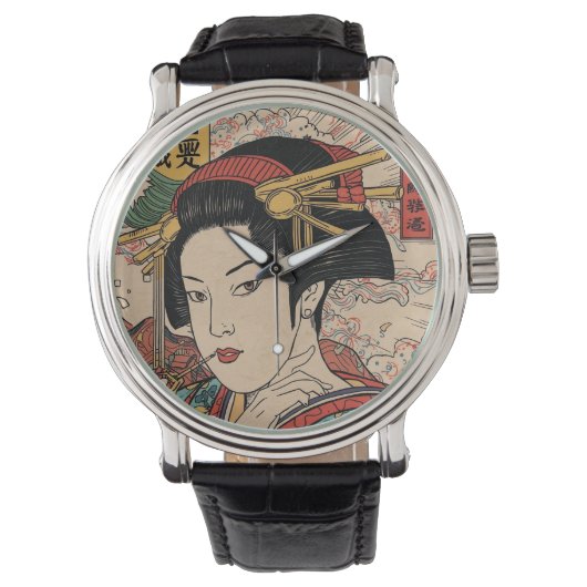 美人画・アバンギャルド江戸絵巻 ARMBANDUHR (Vorderseite)
