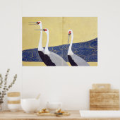 群 図 屏 (部 分), 鶴 POSTER (Küche)