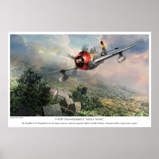 航 空 芸 ポ タ"P-47D"SU" POSTER (Vorne)