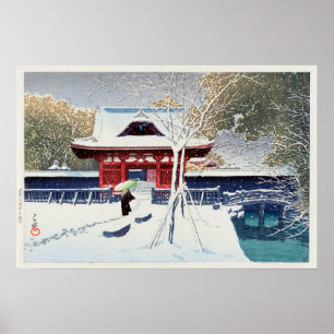 芝 公 園 雪, Schnee in Shiba Park, Tokio, Hasui Kawase Poster