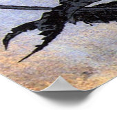 芥 子 花, 北 Pupie, Hokusai, Ukiyoeの Poster (Ecke)