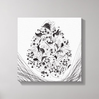 花うさぎ02。〜Flowers with rabbit 02〜 Leinwanddruck