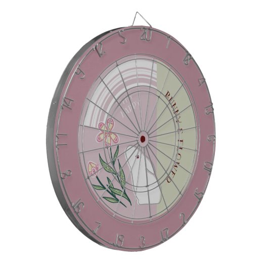 花とうさぎ DARTSCHEIBE (Vorderseite Links)
