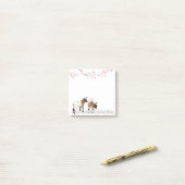 花とかわいい子ヤギ♡ POST-IT KLEBEZETTEL (Auf Schreibtisch)