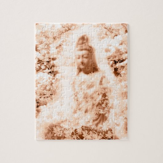 花と観音菩薩と伊勢神宮 PUZZLE (Vertikal)