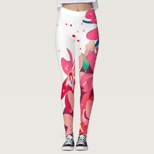 花のレギンス LEGGINGS (Vorderseite)