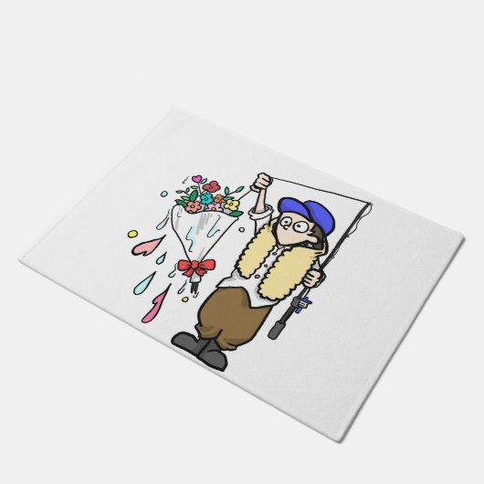 花束釣れた FUßMATTE (Schrägansicht)