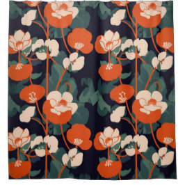 花柄シャワーカーテン DUSCHVORHANG