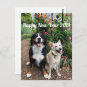 花 の 年 状2019 POSTKARTE (Vorne/Hinten)