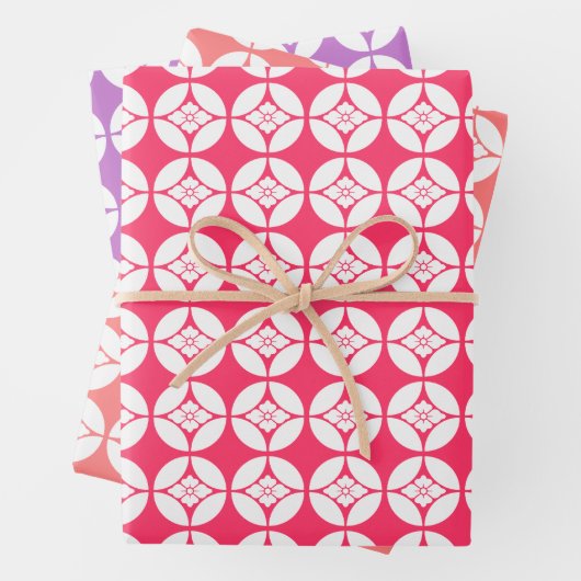 花 菱 七 宝 GESCHENKPAPIER SET (Beispiel)