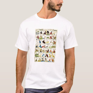 英 単 表, 亀 Tabelle 吉 englischen Wörter, Ukiyo-e T-Shirt