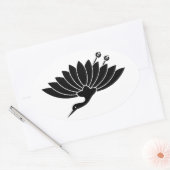 菊鶴 OVALER AUFKLEBER (Umschlag)