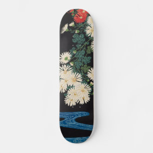 菊 に 水, 古 Chrysanthemums & Stream, Koson, Ukiyo-e, Skateboard