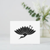 菊 鶴 POSTKARTE (Stehend Vorderseite)