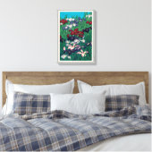 菖 蒲, Iris, Hasui Kawase, Woodcut Leinwanddruck (Insitu (Schlafzimmer))
