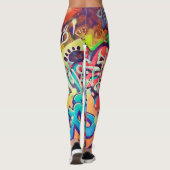 落書き通り GRAFFITI (Rakugaki) Leggings (Rückseite)
