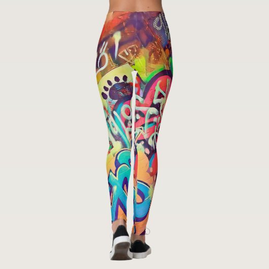 落書き通り GRAFFITI (Rakugaki) Leggings (Rückseite)