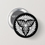 葉 付 菊 車 BUTTON (Vorne & Hinten)