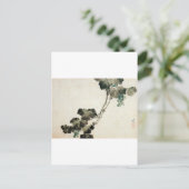 葡 萄, 北 斎 Trauben, Hokusai Postkarte (Stehend Vorderseite)