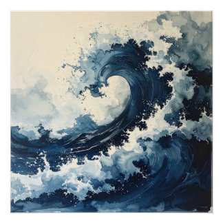 蒼の波 – The Indigo Wave Poster