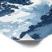 蒼の波 – The Indigo Wave Poster (Ecke)